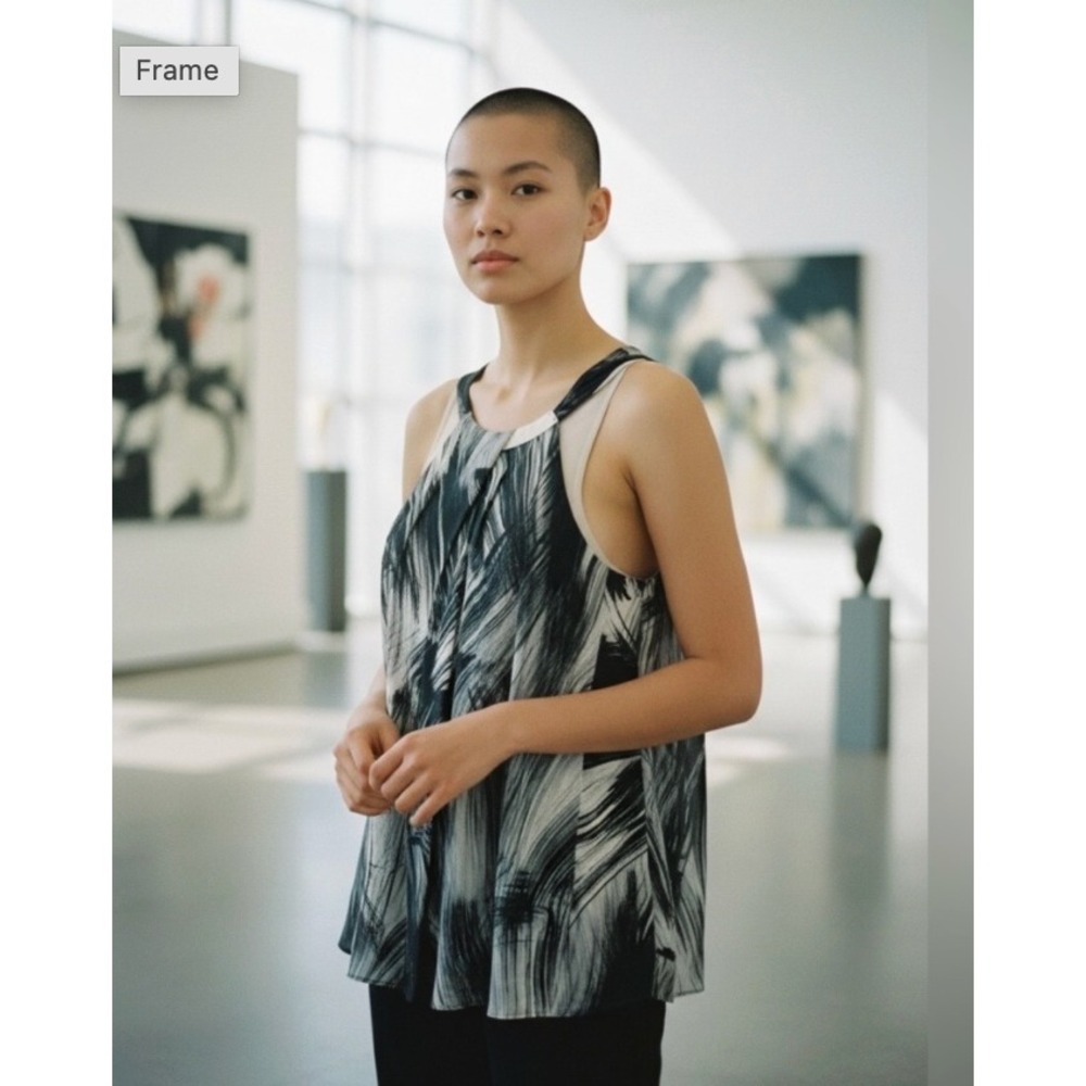 Lafayette 148 New York Silk Printed Tank Top 4‎